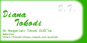 diana tokodi business card